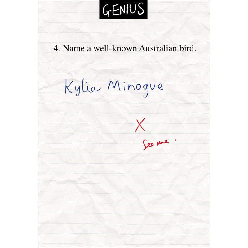 An australian bird - funny greetings card