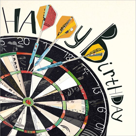 Dartboard - Birthday card