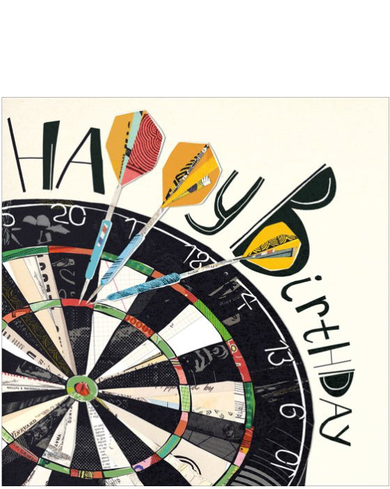 Dartboard - Birthday card