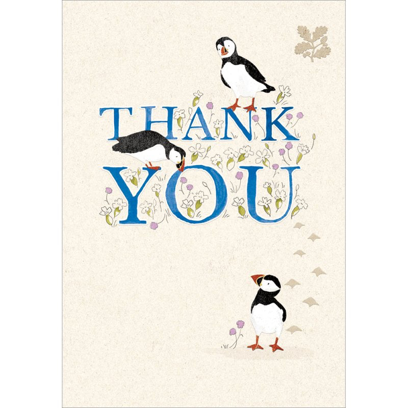 Thank you, puffins - National Trust card