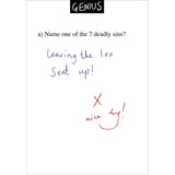 Leaving the seat up - funny greeting card