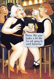 Work tomorrow - Beryl Cook greeting card