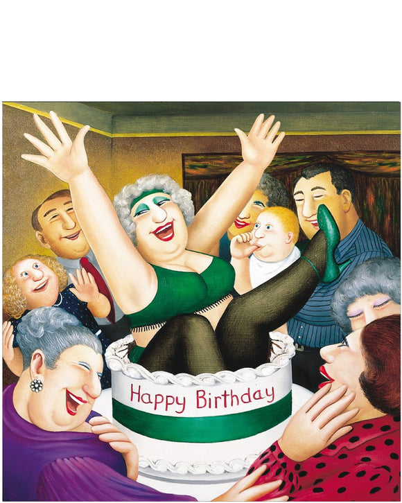 Birthday surprise - Beryl Cook birthday card