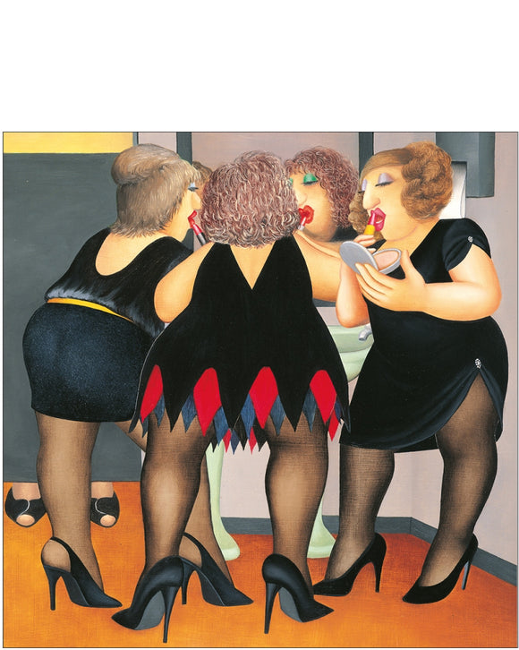 Night out - Beryl Cook greeting card