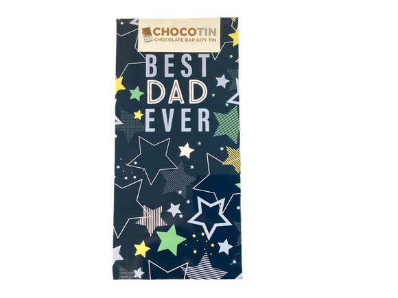 Best Dad ever chocolate bar gift tin