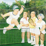 Tennis Match - Beryl Cook greeting card