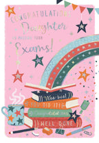 Daughter, on passing your exams  - Congratulations card