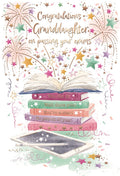 Granddaughter, on passing your exams  - Congratulations card