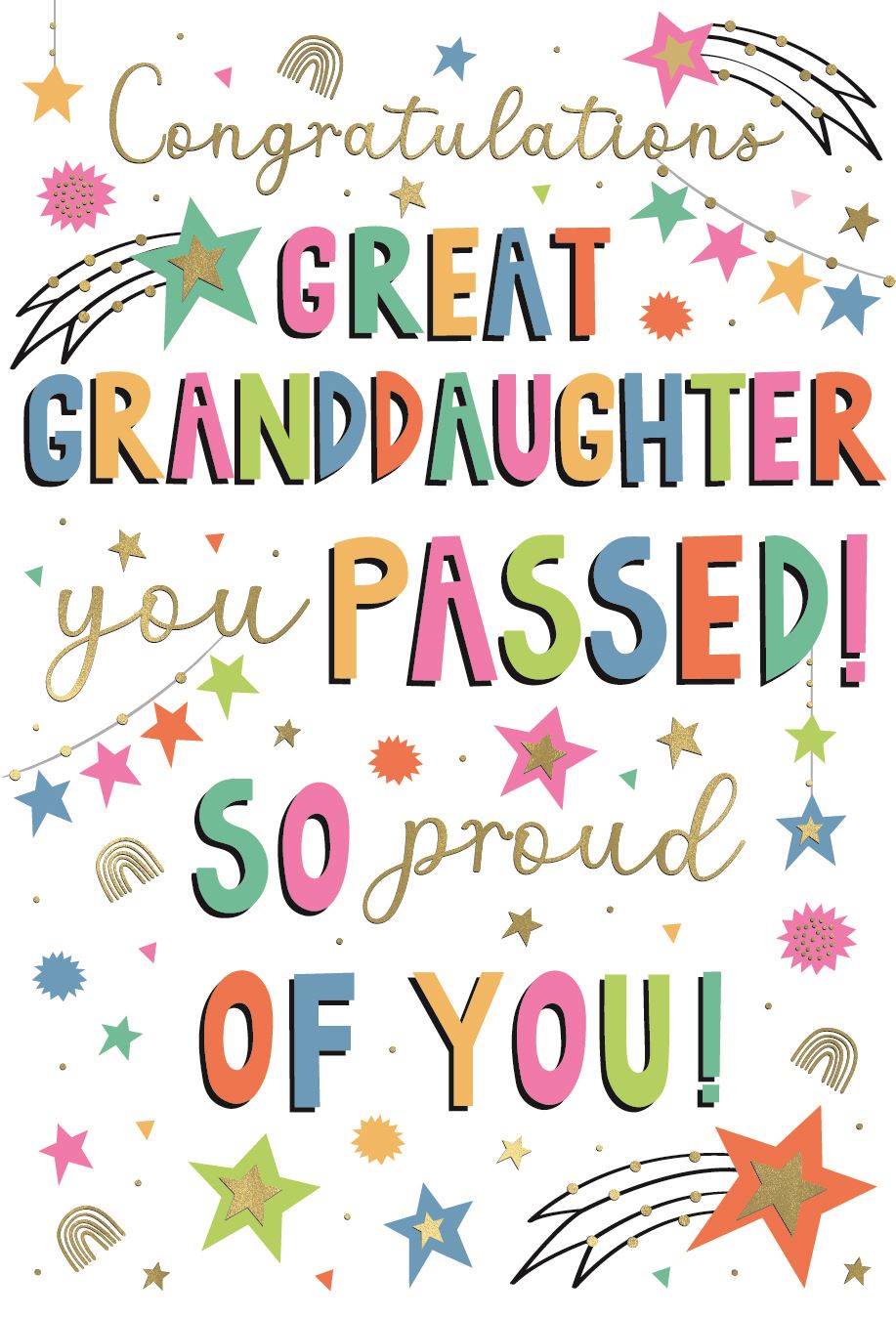Great-Granddaughter, So proud of you  - Congratulations card