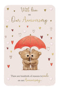 Our Anniversary - Barley the Brown Bear card