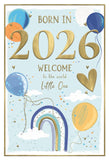 Born in 2026 - New baby boy card