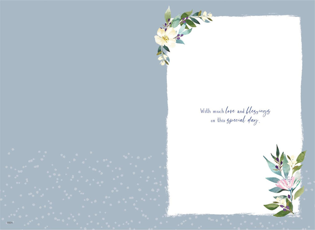 Christened in 2026 card (boy)