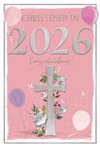 Christened in 2026 card (female)