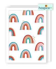 Rain & rainbows - Hospice uk blank card