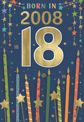 Born in 2008 - 18th birthday card