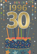 Born in 1996 - 30th birthday card