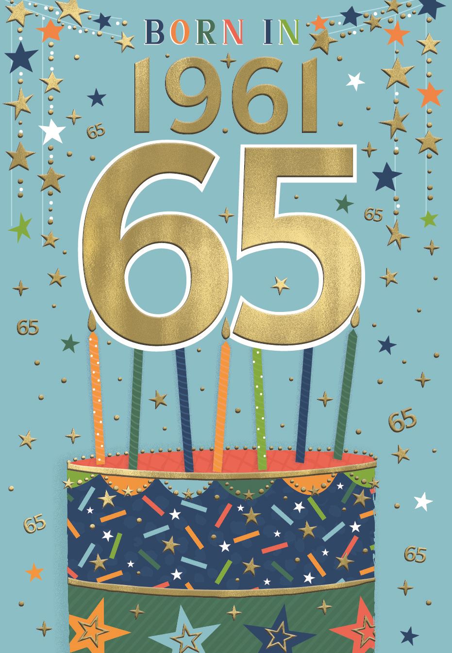 Born in 1960 (male)  - 65th birthday card