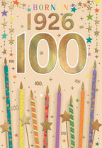 Born in 1926 - 100th birthday card