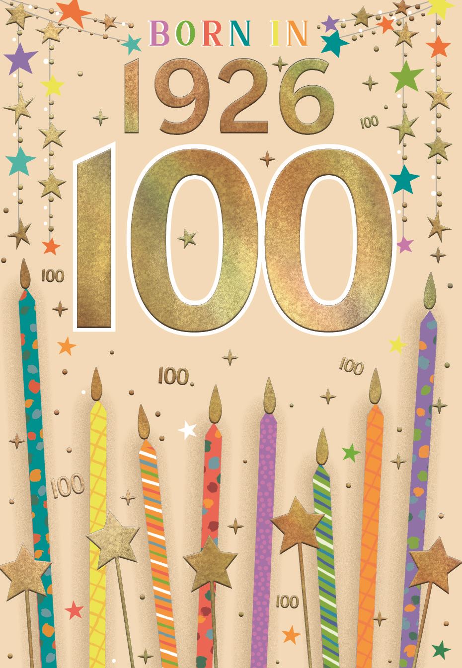 Born in 1926 - 100th birthday card