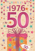 Born in 1976 - 50th birthday card