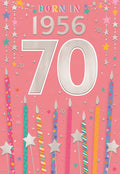 Born in 1956 - 70th birthday card