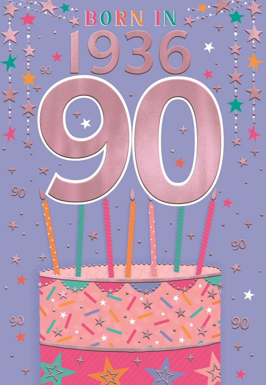 Born in 1936 - 90th birthday card