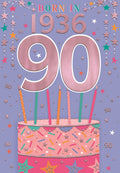Born in 1936 - 90th birthday card