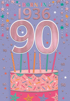 Born in 1936 - 90th birthday card