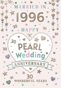 Married in 1996 - 30th Anniversary card