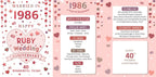 Married in 1986 - 40th Anniversary card