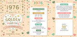 Married in 1976- 50th Anniversary card