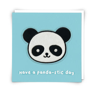 Max the panda -soft patch birthday card