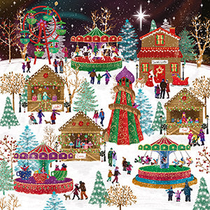 The fairground - Box of 12 Christmas cards