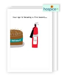 Fire Hazard - Hospice uk card