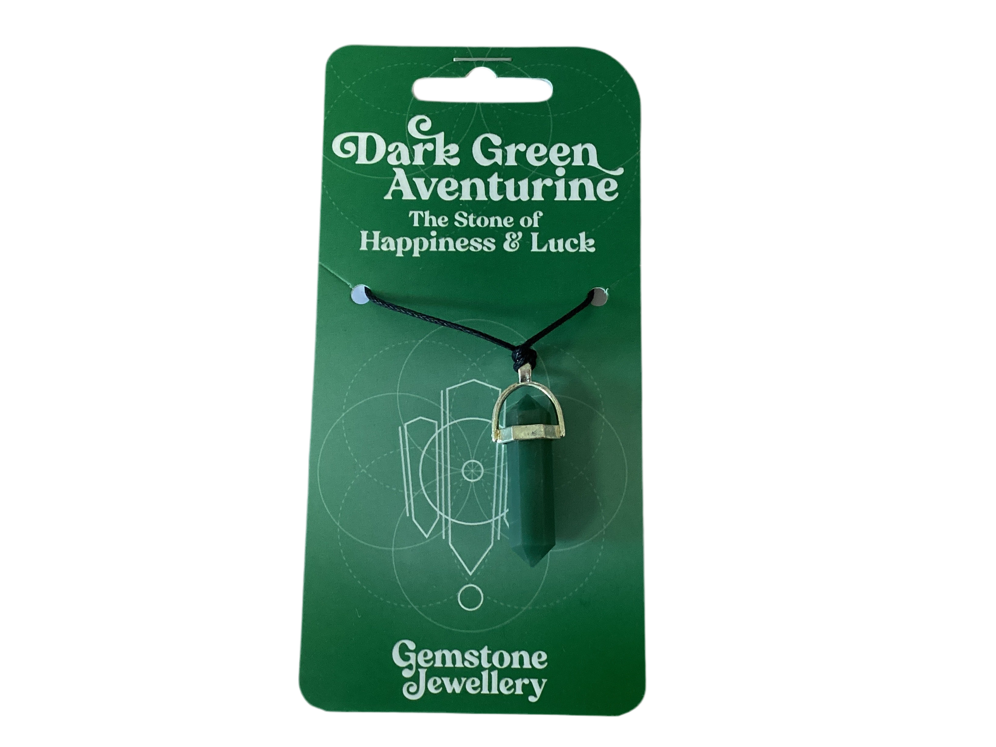 Dark Green Aventurine  Pendant - Gemstone jewellery