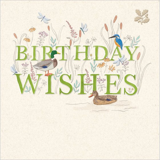 Amongst the reeds National Trust birthday card