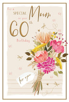 Special Mum on Your 60th Birthday - Birthday Card