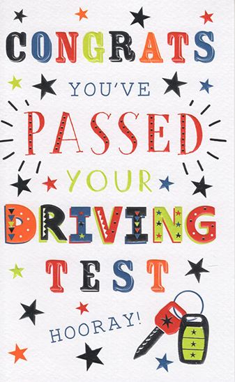 You Passed Your Driving Test -  Congratulations card