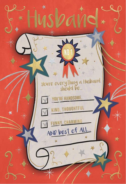 Everything a Husband should be - Birthday card