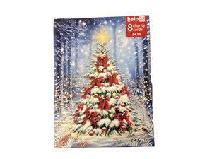 Snowy tree - Pack of 8 Charity Christmas cards