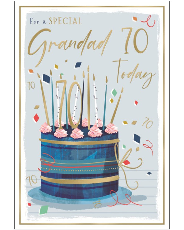 Special Grandad 70th Birthday card