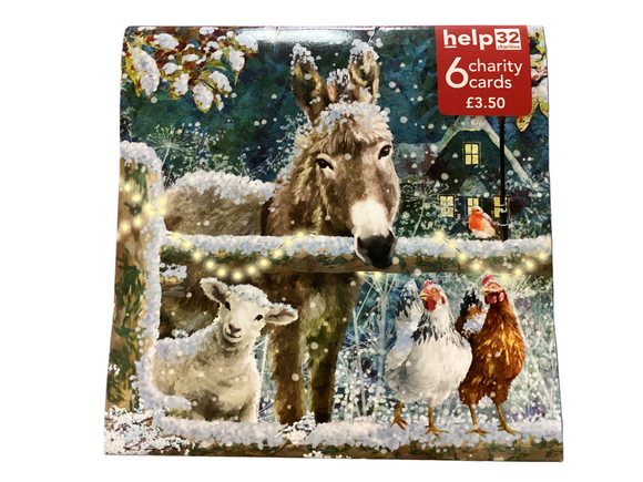 Snow on the farm - Pack of 6 Charity Christmas cards