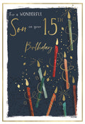 Wonderful Son 15th Birthday card