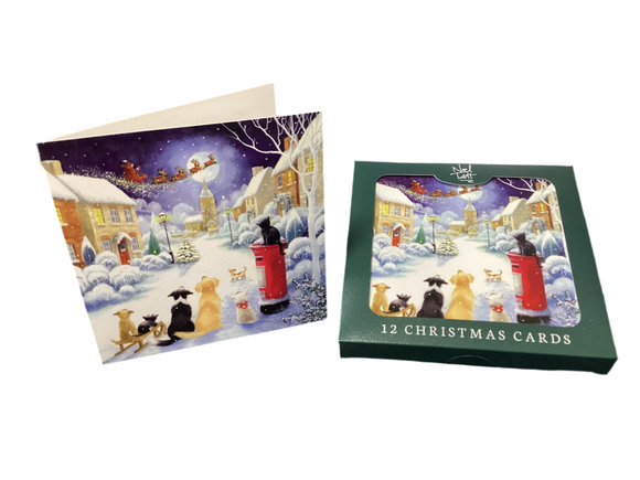 Waiting for Father Christmas - Box of 12 Christmas cards