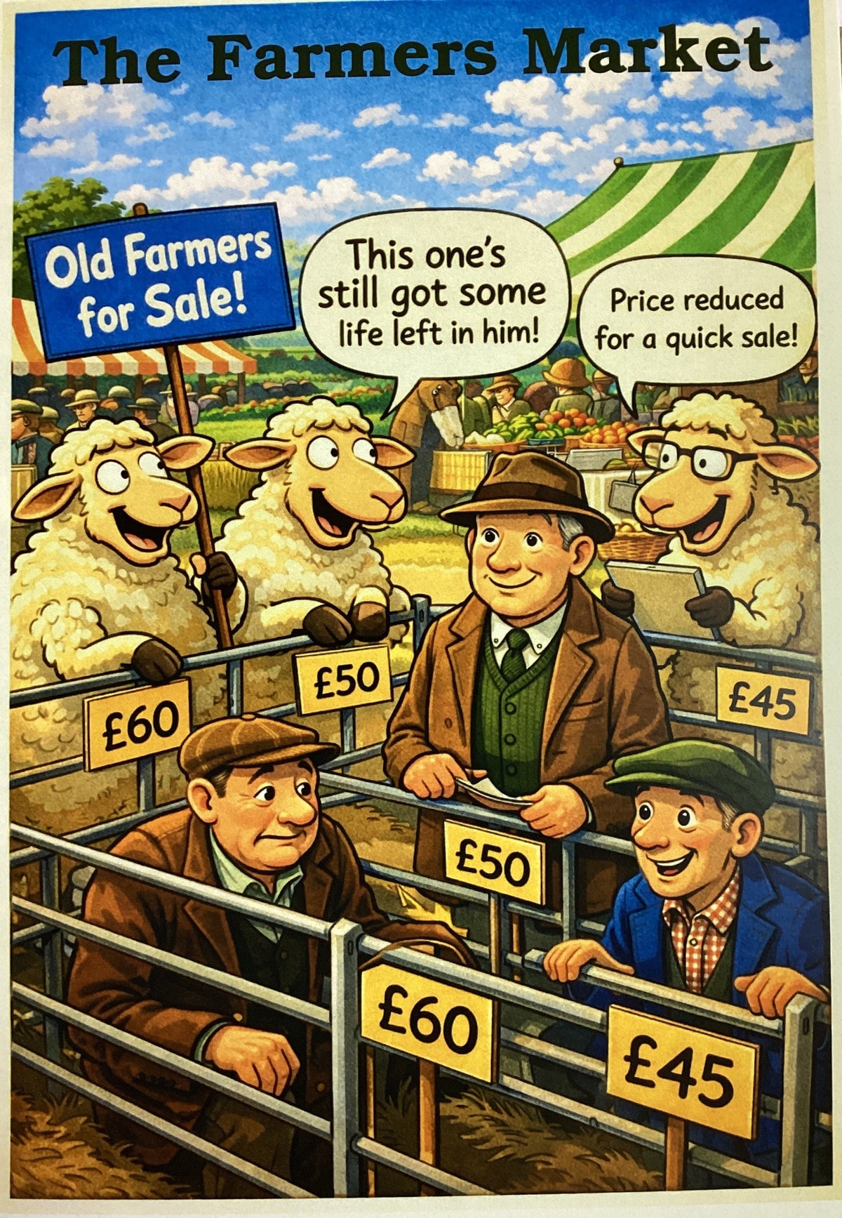 The Farmers Market - Funny Card