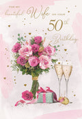Beautiful Wife on Your 50th Birthday - Birthday Card