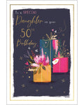 To a Special Daughter on Your 50th Birthday card