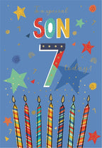 Special Son on Your 7th Birthday card