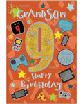 To a special Grandson on your 9th Birthday card