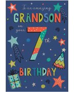 Amazing Grandson on your 7th Birthday card